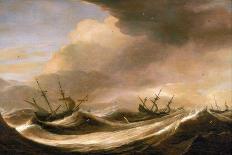 Four Vessels Running Before a Gale, 1630-Pieter the Elder Mulier-Framed Giclee Print