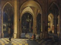 Vaulted Interior with Figures-Pieter The Elder Neeffs-Laminated Giclee Print