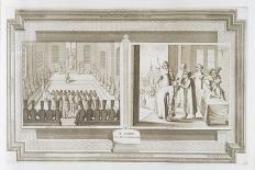 Scenes Depicting an Ambassadorial Audience with the Czar of Russia and Muscovites Declaring an Oath-Pieter Van Der Aa-Giclee Print