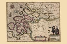 Map of Luxembourg-Pieter Van der Keere-Art Print
