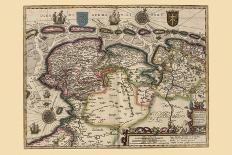 Map of Luxembourg-Pieter Van der Keere-Art Print