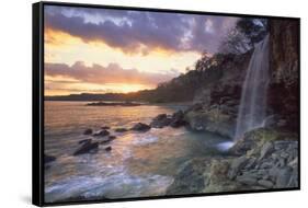 Pietra Colorada Waterfall-Guido Cozzi-Framed Stretched Canvas