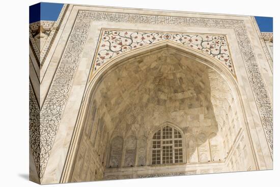 Pietra dura jali inlay, Taj Mahal, UNESCO World Heritage Site, Agra, Uttar Pradesh, India, Asia-Matthew Williams-Ellis-Stretched Canvas