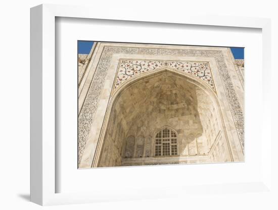 Pietra dura jali inlay, Taj Mahal, UNESCO World Heritage Site, Agra, Uttar Pradesh, India, Asia-Matthew Williams-Ellis-Framed Photographic Print