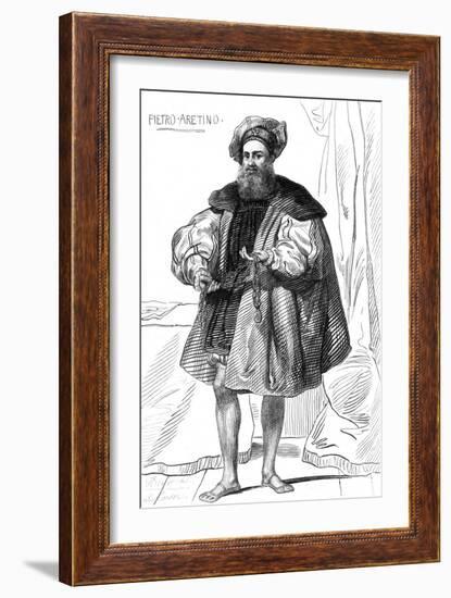 Pietro Aretino-null-Framed Art Print