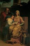 Holy Virgin Mary with St. Anne and St. Joachim-Pietro Ayres-Mounted Art Print