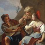 A Man Playing the Lute-Pietro Bardellino-Mounted Giclee Print