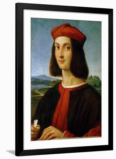 Pietro Bembo (1470-1547), Later Cardinal, in His Youth-Raphael-Framed Giclee Print