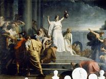 Hercules Leading Resuscitated Alcestis to Her Husband Admetus, 1817-1829-Pietro Benvenuti-Giclee Print