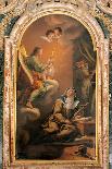 Saint Dominique et saint François implorant le Christ avec l'intercession de la Vierge-Pietro Bianchi-Laminated Giclee Print