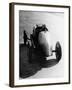 Pietro Bordino Driving Away in a 2 Litre Fiat, 1924-null-Framed Photographic Print