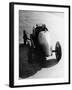 Pietro Bordino Driving Away in a 2 Litre Fiat, 1924-null-Framed Photographic Print