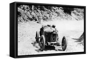 Pietro Bordino in a Fiat 803, in the Targa Florio Race, Sicily, 1924-null-Framed Stretched Canvas