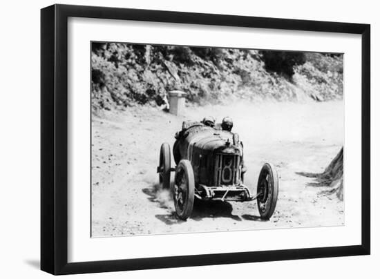 Pietro Bordino in a Fiat 803, in the Targa Florio Race, Sicily, 1924-null-Framed Photographic Print