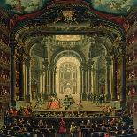 The Teatro Reale in Turin-Pietro Domenico Oliviero-Framed Stretched Canvas