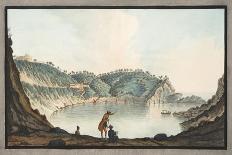View of the Lake Avernus from the Road Between Puzzoli and Cuma-Pietro Fabris-Giclee Print