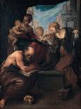 St. Christopher Ferrying the Christ Child-Pietro Faccini-Stretched Canvas