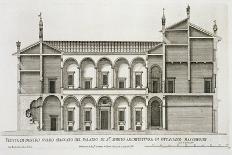 View of the Facade of Palazzo Massimi Alla Valle, Rome, Designed by Baldassarre Peruzzi in 1532-Pietro Ferrerio-Giclee Print
