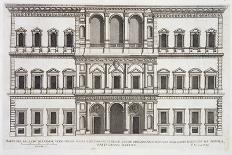 View of the Facade of Palazzo Massimi Alla Valle, Rome, Designed by Baldassarre Peruzzi in 1532-Pietro Ferrerio-Framed Giclee Print