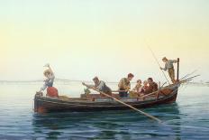 On The Way Home, The Bay of Naples, 1907-Pietro Gabrini-Giclee Print