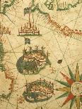 Nautical Chart of Northern Africa with Depiction of Animals-Pietro Giovanni Prunus-Giclee Print