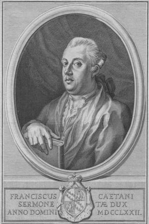 Francesco Caetani, Duke of Sermoneta in (1738-1810), 1772
