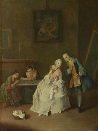 A Lady Receiving a Cavalier, 1747-1755