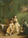 Talks Between Baute Masks-Pietro Longhi-Giclee Print