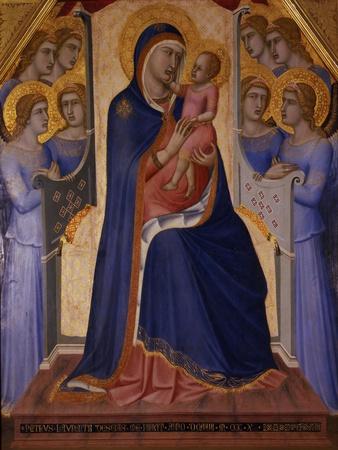 Madonna and Child Enthroned with Angels, 1340