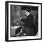 Pietro Mascagni Conducts-null-Framed Photographic Print
