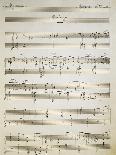 Handwritten Score of Prologue of Satanic Rhapsody-Pietro Mascagni-Giclee Print