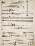 Handwritten Score of Satanic Rhapsody, 1915-Pietro Mascagni-Mounted Giclee Print