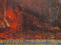 Poster for Parisina, Opera-Pietro Mascagni-Framed Stretched Canvas