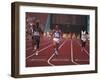 Pietro Mennea on the Race-null-Framed Photographic Print