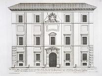 Palazzo Barberini on the Quirinale, Finished 1630, from "Palazzi Di Roma," Part I, Published 1655-Pietro Or Falda Ferrerio-Stretched Canvas
