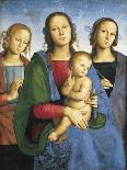 Marriage of the Virgin, Detail Showing One of the Virgin's Companions, 1500-04-Pietro Perugino-Giclee Print