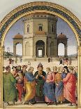 A Study for a Figure in an Adoration of the Magi (Black Chalk with Pen and Brown Ink on White Paper-Pietro Perugino-Giclee Print