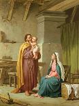 The Holy Family in St Joseph's Workshop-Pietro Pezzati-Framed Giclee Print