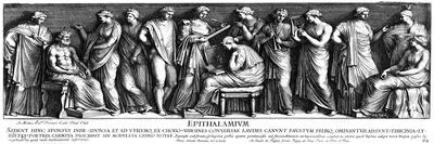 Roman Husband Dies-Pietro Sante Bartoli-Mounted Art Print