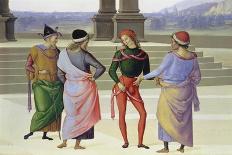 Detail From: the Marriage of the Virgin: Four Men, C. 1500-Pietro Vanucci Perugino-Framed Giclee Print