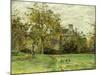 Piette's House in Montfoucault; La Maison De Piette a Montfoucault, 1874-Camille Pissarro-Mounted Giclee Print