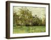 Piette's House in Montfoucault; La Maison De Piette a Montfoucault, 1874-Camille Pissarro-Framed Giclee Print