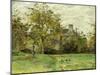 Piette's House in Montfoucault; La Maison De Piette a Montfoucault, 1874-Camille Pissarro-Mounted Giclee Print