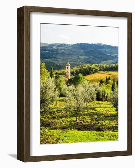 Pieve Di Santa Maria Novella near Radda in Chianti-Terry Eggers-Framed Photographic Print