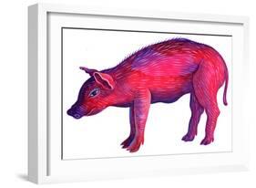 Pig, 1996-Jane Tattersfield-Framed Giclee Print