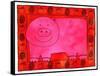 Pig and Apples, 2003-Julie Nicholls-Framed Stretched Canvas