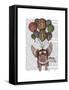 Pig and Balloons-Fab Funky-Framed Stretched Canvas