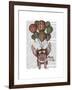 Pig and Balloons-Fab Funky-Framed Art Print