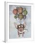 Pig and Balloons-Fab Funky-Framed Art Print