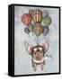 Pig and Balloons-Fab Funky-Framed Stretched Canvas